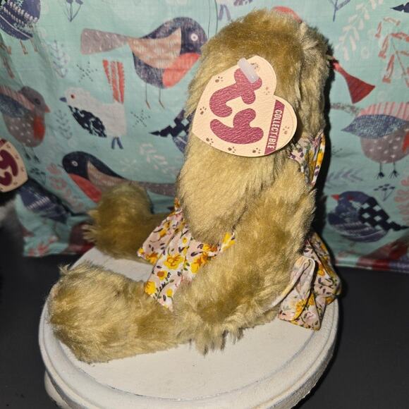 Ty Beanie Baby Attic Treasures 8" Plush Collectible Bunny Rabbit "Shelby" - Picture 2 of 4